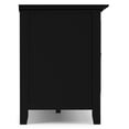 thumbnail image 5 of Simpli Home Amherst 72 inch Wide Solid Wood Transitional TV Stand in Black For TVs up to 80 inches, 5 of 13