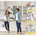 thumbnail image 6 of Lemon Kitchen Rugs Anti Fatigue Kitchen Mats for Floor Yellow Non Skid Washable Kitchen Mats Set of 2 Cushioned Comfort Standing Mats for Laundry Office Sink,17.3 x28 + 17.3 x 47 inch, PVC, 6 of 6