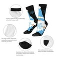 thumbnail image 3 of Haiem Christmas Gnome Snowflake Pattern Crew Socks – Soft & Durable Moisture-wicking Socks, Stay-Up Fit for Business, Work, and Casual Wear Size 5-11, 3 of 6