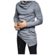 thumbnail image 5 of Blusa y camisas de cuello alto de manga larga para hombre, moda de primavera y otoño, blusa lisa de cuello redondo y manga larga para hombre, 5 of 5