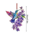 thumbnail image 3 of Hummingbird and Flower Acrylic Suncatcher Lilac Branch Window Hanging Ornament for Plant Lover Lovers Bird Nerd Gift Sun Catchers Acrylic Windown Suncatchers Windows Christmas Decor, 3 of 7