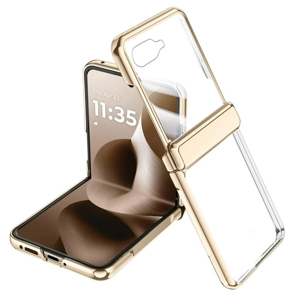 Funda YQODSZ para Motorola Razr Ultra 2025, delgada y transparente con bisagra
