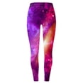 thumbnail image 4 of Gkeoshab Crz Yoga Women's Colorful 3D Space Print Yoga Pants Stretchy Polyester Spandex Printed Leggings Red S, 4 of 4