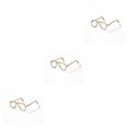 thumbnail image 4 of Vogacara Monturas de gafas Útil Multifuncional Creativo Útil Portátil Pequeño Suministro de gafas Marco de gafas de metal resistente Oro Type1 NO1, 4 of 6