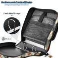thumbnail image 4 of FORMRS Zipper Binder with Shoulder Strap 2-inch Ring 500 Sheet Capacity File Bag, Gray Floral Pattern, 4 of 5
