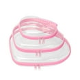 thumbnail image 5 of JeashCHAT Heart Makeup Bag, Hard Shell Clear Zipper Pouch, Travel Cosmetic Organizer for Women, Heart Shaped Toiletry Bag Waterproof Cosmetic Bag with Handle, 12.4" x 6.69" x 1.97", Pink, 5 of 6