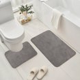 thumbnail image 4 of YOTQUSKI 15.74x23.62+15.74x19.68 in Bathroom Floor Mats Sets 2 Piece, Non Slip Bath Mat Rug, Thick Bath Rugs for Bath Room, Extra Soft Microfiber Bath Machine Washable Rugs, 4 of 7