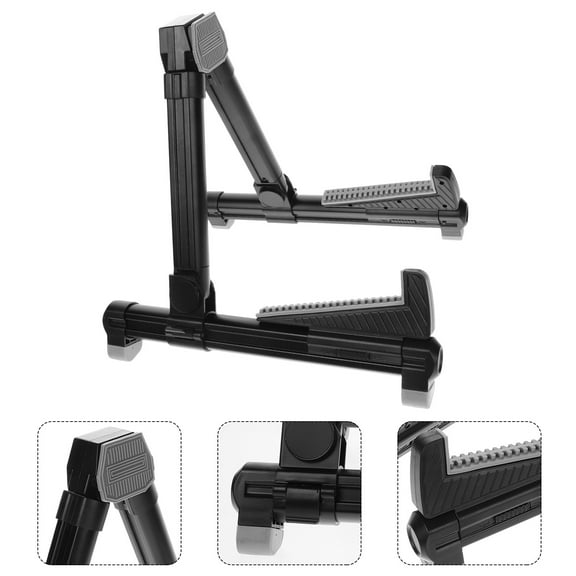IDEANATEGRATE 1Pcs Foldable Portable Acoustic Guitar Stand for Musicians 11.8X11X11In