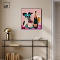 thumbnail image 3 of Dog and Berry Cake Canvas Trendy Kitchen Art by Art Remedy, Black Frame, 24" x 24", 3 of 7