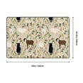 thumbnail image 5 of Area Rugs For Living Room Decor - Painted Cute Goat Flower Anti Slip Throw Washable Rugs 3x5 For Bedroom, Soft Indoor Carpet For Bedroom Living Room 60x39In, 5 of 5