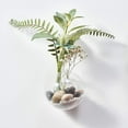 thumbnail image 3 of Fire Kirin 4 wall hanging green grass hydroponic glass vases, 3 of 4