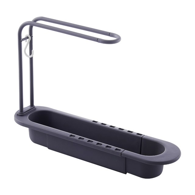 Soporte Telescópico Ajustable para Escurridor Fregadero para Casera (gris)