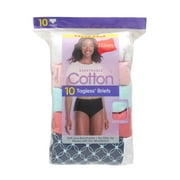 Hanes Womens Breathable Cotton Brief Underwear, White or Assorted, 10-Pack 7