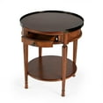thumbnail image 4 of Butler Specialty Company End Table Nightstand Bedside Round in Wood - Brown, 4 of 9