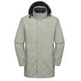 thumbnail image 7 of Little Donkey Andy Men's Waterproof Long Hooded Rain Jacket Outdoor Breathable Rain Shell for Hiking,Golf,Travel Rock Grey Size S, 7 of 7