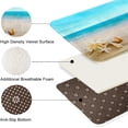 thumbnail image 3 of Beach Seashell Ocean Bathroom Rug Set of 3, 3 Pieces Bath Mats Set, Summer Non-Slip Washable Cover Floor Rug Decorations for Kitchen Bathroom Bedroom, 3 of 6