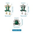 thumbnail image 3 of U8MO 18pcs Green Frog Alloy Enamel Metal Pendants Cute Animal Dangle Charms 22~34mm, 3 of 9