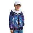 thumbnail image 3 of Chaqlin Zip Up Sweatshirt for Youth and Teen Girls - kids Fluffy Hoodies Trendy Fall Athletic Wear for Daily Use and Outdoor, 3 of 7
