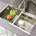 thumbnail image 3 of Collapsible Over the Sink Colander Strainer Basket, Extendable Plastic Fruit Vegetable Strainer Drainer Basket, Wash Vegetables and Fruits, Drain Cooked Pasta and Dry Dishes, 3 of 7