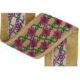 thumbnail image 7 of IBA Indianbeautifulart Golden Dori With Dark Magenta & Green Thread Dupion&nbsp;Trimming&nbsp;for Sewing DIY Craft by 3 Yard Border Lace Tape&nbsp;Trim, 1 Inch Wide, 7 of 7