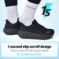 thumbnail image 4 of Women's Slip in Hands up Free Wide Toe Box Running Shoes Arch Support Cushion Walking Sneakers with Zero Drop Sole, 4 of 6