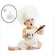 thumbnail image 5 of 2 piezas de delantal de chef para bebés y niños recién nacidos, accesorio de fotografía elegante, gorro y delantal. Niña pequeña, 5 of 9