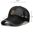 thumbnail image 2 of Summer Mesh Baseball Cap for Men Women Trucker Mesh Hat Baseball Hats Outdoor Sports Running hat, 2 of 7
