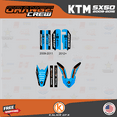 thumbnail image 4 of Kalair GFX Graphics Kit for Ktm 50SX MINI SX50 (2009-2015) Orange-crew Series, 4 of 5
