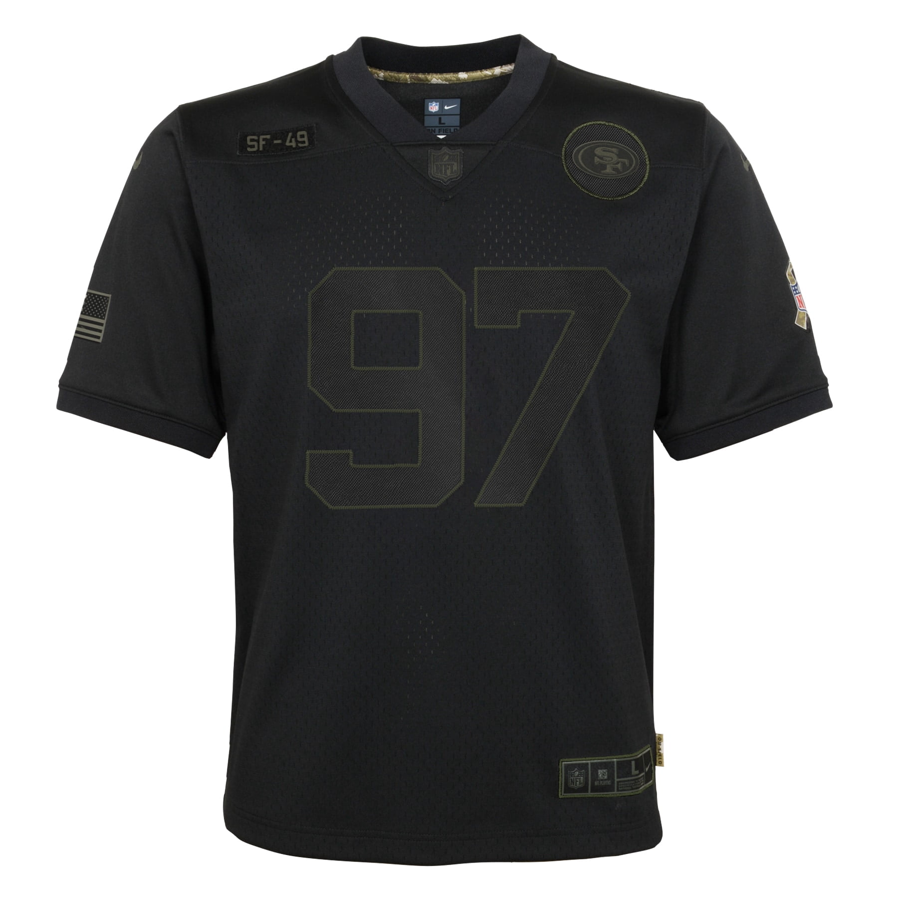 sf 49ers black jersey