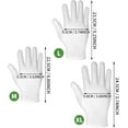 thumbnail image 2 of Moisturizing Gloves, White Cotton Gloves for Women and Men Overnight Bedtime Nighttime Lotion Dry Hands Spa Cosmetic Treatment Moisturizing Bathing Accessories Washable SPA Gloves (3 Pairs), 2 of 5