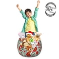 thumbnail image 3 of Garden Art Storage Toy Bag Chair, Floral Pattern with Colorful Fantasy Plants Buds and Blossoms Summer Nature Art, Stuffed Animal Organizer Washable Bag, Small Size, Multicolor, by Ambesonne, 3 of 3