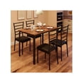 thumbnail image 2 of Ourlova 5 Piece Dining Table Set For 4 Modern Metal Frame Wood Tabletop Small Space Rectangular Furniture Set With 1 Table 4 Chairs For Kitchen Dinette Breakfast Nook, 2 of 9