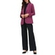 thumbnail image 2 of BLAZER CHIC para Mujeres con Solapa Notch, Manga Larga, Sencillo, Chaquetas de Traje de Trabajo, S Púrpura, 2 of 6