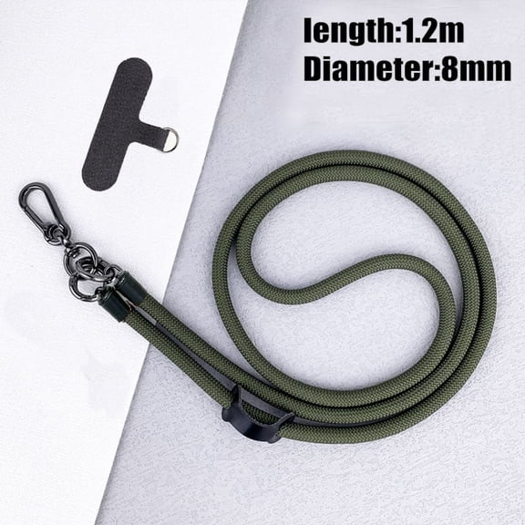 8mm , 1.2m Stylish Shoulder Strap Lanyard: Anti-Theft Necklace Cord for Trendy Mobile Phone Accessories