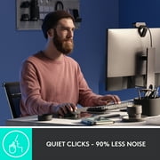 Logitech MX Master 3S, Wireless Performance Mouse, Ergo, 8K DPI, Quiet Clicks, USB-C, Black