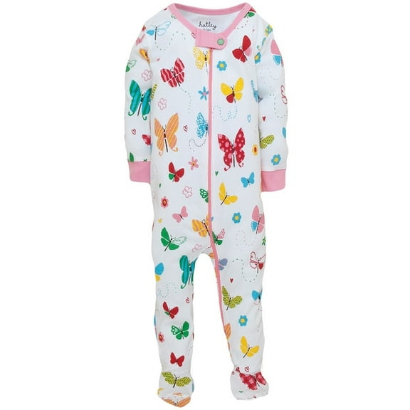 Flying Butterflies Baby Footed One Piece - 6 month
