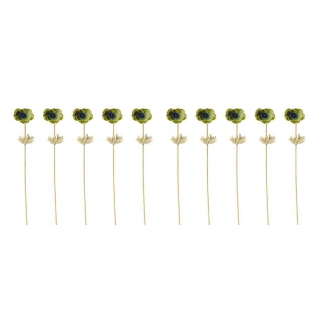 Anémona artificial Monstrate con hojas y tallos largos 5 piezas decoración de flores