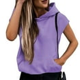 thumbnail image 6 of Kctaxy Sleeveless Hoodies for Women Pullover Crewneck Sweatshirts Solid Color Causal Loose Sweater Jacket Warm Fall Winter Fashion 2025 with Pockets Summer Savings, 6 of 7