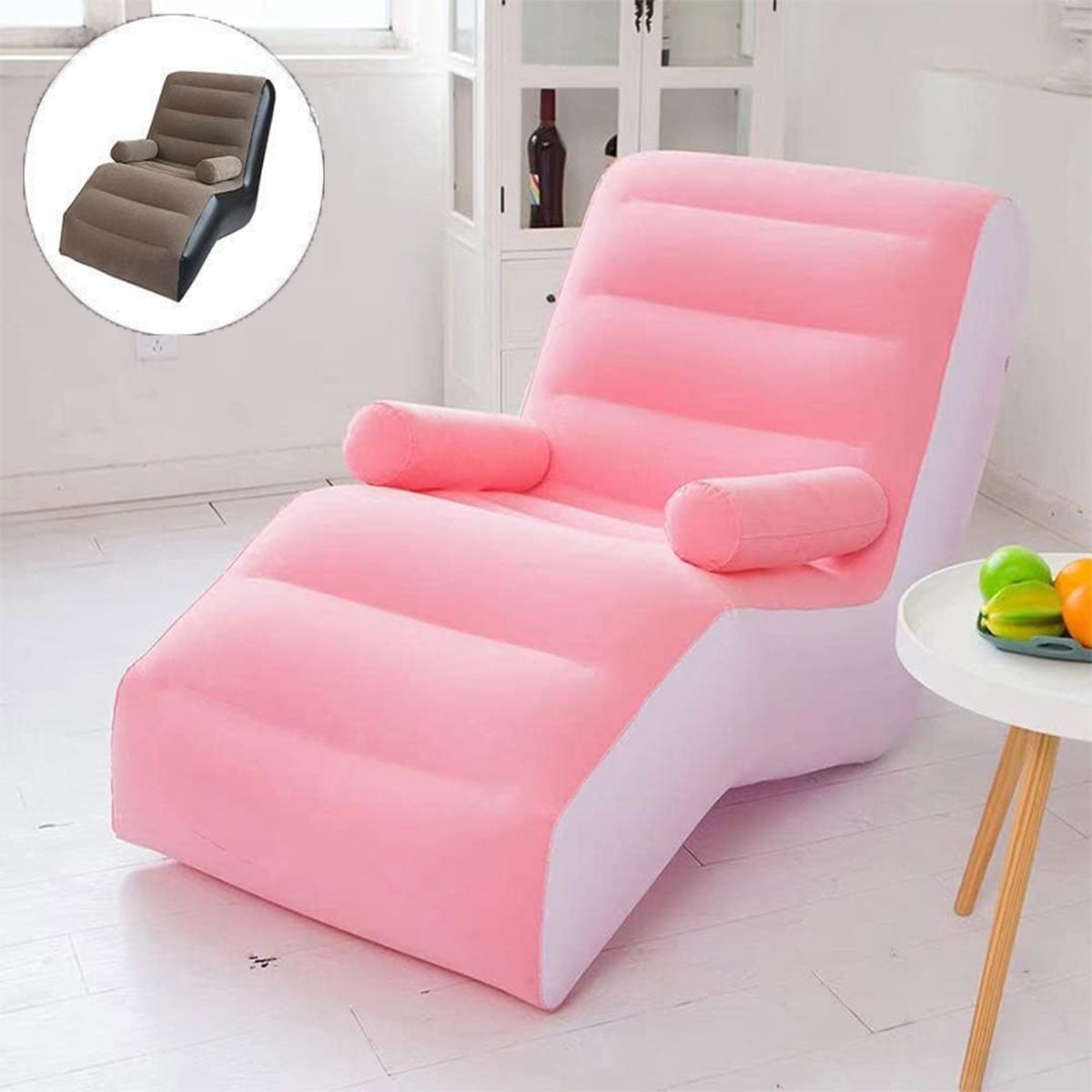 Inflatable Chaise Lounges Folding Lazy Floor Chair Sofa Lounger Bed