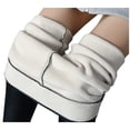 thumbnail image 1 of Gibobby Leggings afelpados de invierno para mujer Leggings de sintética para mujer Pantalones elásticos de sintética de talle y pantalones cálidos(I,XG), 1 of 5