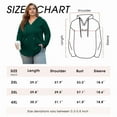 thumbnail image 6 of PINKSIR Womens Plus Size Hoodies Trendy Fall Fashion V Neck Oversized Sweatshirt Tops Clothes,Size 2X-4X, 6 of 7