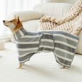 thumbnail image 2 of Interactive dog bath towel, portable, absorbent, quickdrying, microfiber, 2 of 5