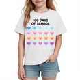 thumbnail image 2 of Blusas y camisas de manga corta con cuello redondo para niños y niñas, camisetas gráficas de manga corta, blusas con estampados bonitos para la temporada escolar., 2 of 9