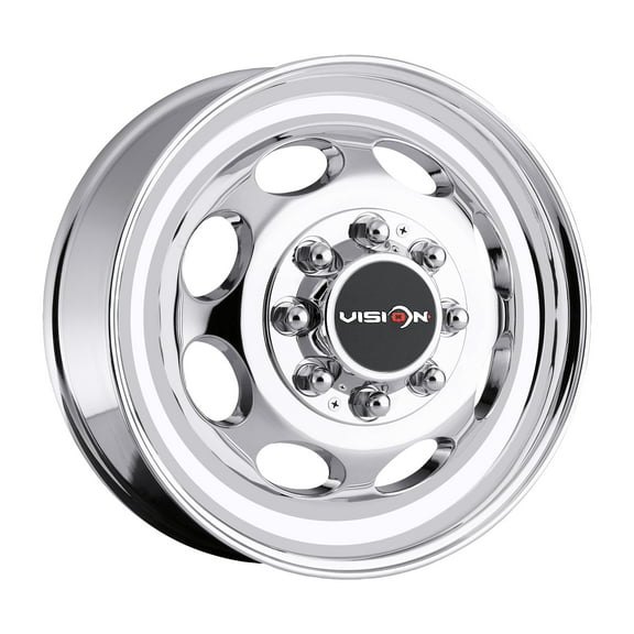 19.5x6.75 Vision 181 Hauler Dually Front Chrome Wheel 8x210 (102mm)