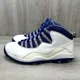 thumbnail image 3 of Ni - ke Ni - ke Air Jordan 10 Retro Old Royal White Mens 10 487214-107 Shoes Sneakers 2012, 3 of 5