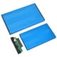 thumbnail image 1 of Caja de disco duro externo Interfaz USB 2.0 a SATA 480Mbps Transferencia Material de aleación de aluminio Caja de disco duro externo de 2,5 pulgadas Azul, 1 of 8