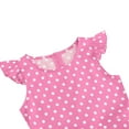 thumbnail image 6 of Gubotare Pageant Flower Girl Dresses for Girls Girls Elegant Ruffle Short Sleeve Back Tie Dresses Size 8-9 (Pink,8-9 Years), 6 of 9