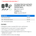thumbnail image 2 of A/C System Valve Core and Cap Kit - Compatible with 1994 - 1996, 2011 Chevy Caprice 1995, 2 of 2