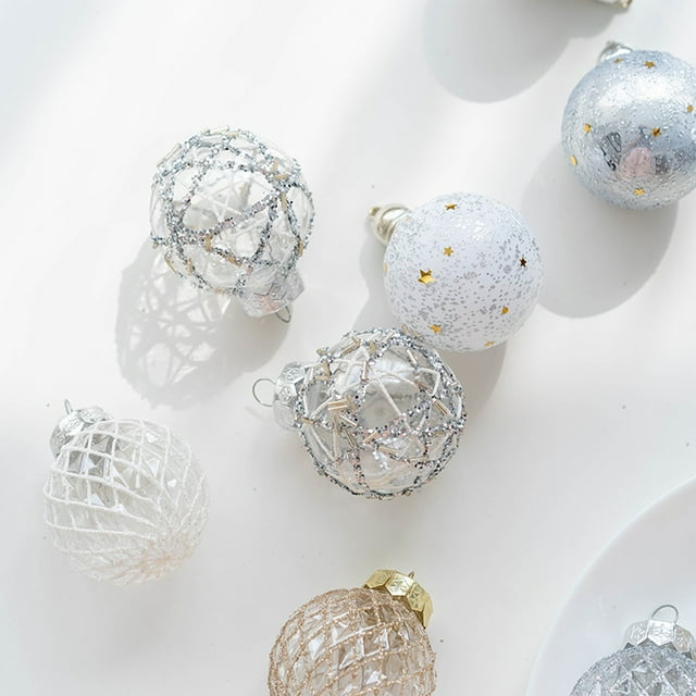 RBCKVXZ Christmas Ornaments 6pcs Shatterproof Christmas Ornaments Set Multiple Styles Ornaments For Christmas Trees Also For Other Party Decoration Christmas Decorations On Sale!