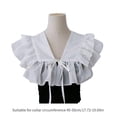 thumbnail image 5 of Ywmsfl Lace Ruffled Shawl Collar Elegant Sweet False Collar Detachable for Lady Delicate Flouncing Collar Ruffled Lace, 5 of 8